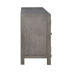 Heated LED Fireplace TV Consoles 78 Inch - Dusty Charcoal with Heavy Distressing