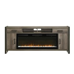Tanners Creek Heated LED Fireplace TV Consoles 78 Inch - Graystone