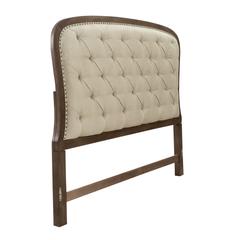 Americana Farmhouse Queen Tufted Panel Headboard in Dusty Taupe