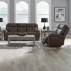 Blair Blair Sofa & Loveseat - Cognac Leather