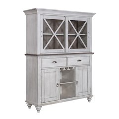 Hutch & Buffet in Rubberwood Solids w/ Pine Veneers