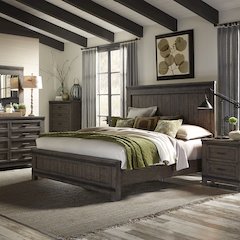 Thornwood Hills Queen Panel Bed, Dresser & Mirror, Chest, Night Stand