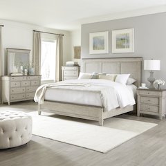 Ivy Hollow Queen Panel Bed, Dresser & Mirror, Chest, Night Stand