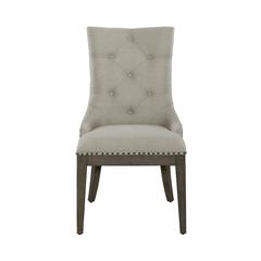 Americana Farmhouse Upholstered Shelter Side Chair (RTA) in Dusty Taupe
