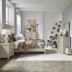 Belmar Queen Panel Bed, Dresser & Mirror, Chest, Night Stand