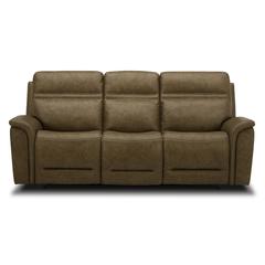 Power Three Seat Dual Reclining Sofa, Power Headrest, Lumbar with Zero Gravity