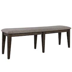 Optional 6 Piece Trestle Table Set in Rubberwood Solids and Acacia Veneers