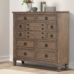 12 Drawer Chesser Traditional Multi in Dusty Taupe