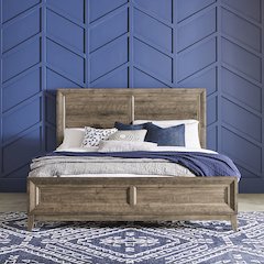 King California Panel Bed, Dresser & Mirror, Chest
