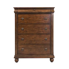 Rustic Traditions King Sleigh Bed, Dresser & Mirror, Chest, Night Stand