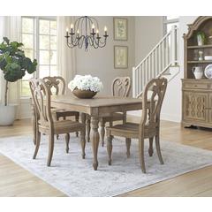 Magnolia Manor Opt 5 Piece Rectangular Table Set - Weathered Bisque