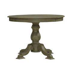 Magnolia Manor Pedestal Table Set in Weathered Bisque
