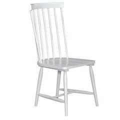 Spindle Back Side Chair - White (RTA)