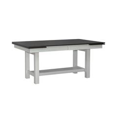 Brook Bay 5 Piece Trestle Table Set - Textured White Finish in White