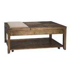 3 Piece Set (1-Cocktail 2-End Tables) in Poplar Solids and Cedar Veneers
