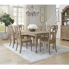 Magnolia Manor Alt 7 Piece Rectangular Table Set - Weathered Bisque