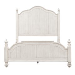 Farmhouse Reimagined Queen Poster Bed, Dresser & Mirror, Night Stand