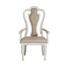 7 Piece Leg Table Dining Room Set with 6 Upholstered Side Chairs