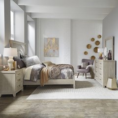 Belmar Queen Panel Bed, Dresser & Mirror, Night Stand