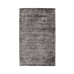 Cameron Hand-woven Distressed Viscose Area Rug  Charcoal 5X8