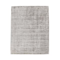 Cameron Hand-woven Distressed Viscose Area Rug  Dove Gray 9X12