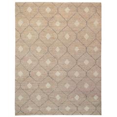 Reign Diamond Hand-woven Area Rug  Natural/Beige/Gray 8X10
