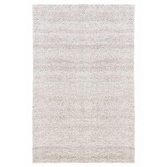 Chevron Hand-woven Jute Area Rug Ivory/Natural, by Kosas Home