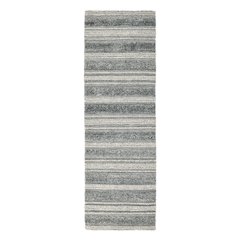 Elko 2.6'x8' Indoor Outdoor Sustainable Fabric Handwoven Blue Accent Rug