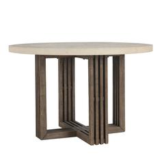 Aspen 47" Solid Wood Pine  Dining Table in Weathered Gray