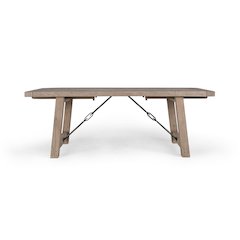 Tuscany 106" Ext Dining Table Light Grey