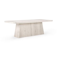 Orlando 95" Dining Table in Whitewash Finish