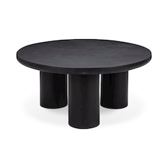 Anzio Outdoor Coffee Table in Concrete Black