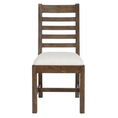 Quincy Upholstered Dining Chair Distressed Brown Set of 2