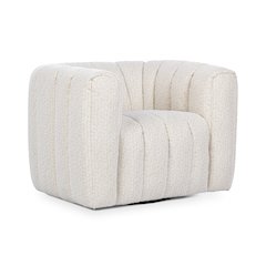 Lexa Upholstered Fabric Swivel Chair