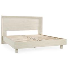 Reece Mango Wood Queen Bed in White