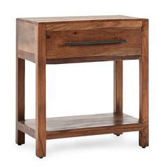 Wren One-Drawer End Table in Natural Brown