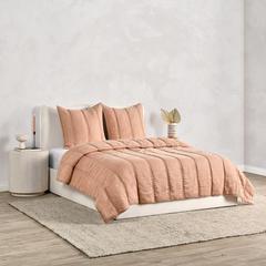 Rowen 3-Piece Sustainable Fabric Clay King Quilt Set