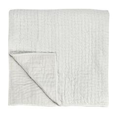 Dimitry 100% Rayon Velvet Ivory King Quilt by Kosas Home