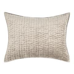 Dimitry 100% Rayon Velvet  Pebble Beige Standard Sham by Kosas Home