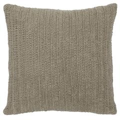 Marcie Knitted 22" Throw Pillow, Natural