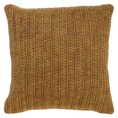 Marcie Knitted 22" Throw Pillow, Honey