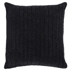 Kosas Home Marcie Knitted 22" Throw Pillow, Black