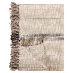Lea 50"x 70" Throw Blanket Blanket in Ivory