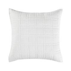 Hailee 100% Cotton White Euro Sham with Silvadur Tech by Kosas Home