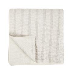 Abraham Cotton Linen Eggshell Beige Queen Quilt