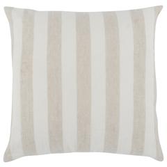 Atty 26" Square Throw Pillow, Ivory Natural