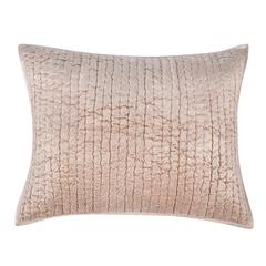 Dimitry 100% Rayon Velvet Bliss Pink Standard  Sham by Kosas Home