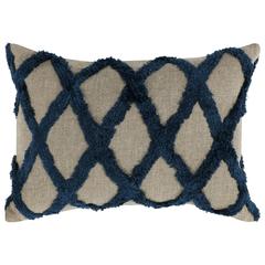 Evangeline 100% Linen 14"x 20" Throw Pillow in Blue by Kosas Home