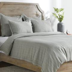 Kingston 100% Linen Queen Duvet , Sage Green