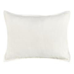 Talia Cotton Linen Blend Ivory Standard Sham